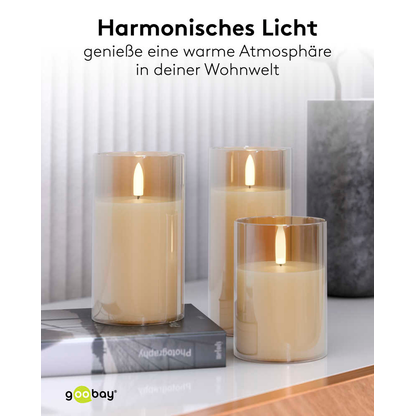 Artikelbild 6 für goobay LED-Kerzen gold, 3 St., Artikelnummer 725509
