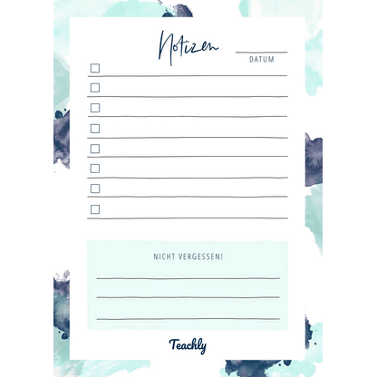 Artikelbild für Teachly Notizblock DIN A6 liniert, 1 St., Artikelnummer 752549