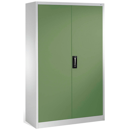 Artikelbild für CP Stahlschrank 08931-00 S10012 lichtgrau, rededagrün 4 Fachböden 120,0 x 50,0 x 195,0 cm, aufgebaut, 1 St., Artikelnummer 415721
