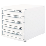 Artikelbild 1 für HAN Schubladenbox Contur weiß 1505-12D, DIN B4 mit 5 Schubladen, 1 St., Artikelnummer 661704