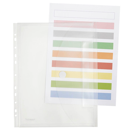 Artikelbild 2 für FolderSys Dokumententaschen Index DIN A4 transparent genarbt 0,20 mm, 10 St., Artikelnummer 450039