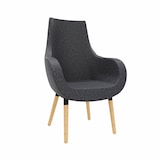 Artikelbild 1 für fm Besuchersessel Pirum anthrazit buche Stoff 71,0 x 74,0 x 102,5 cm, 1 St., Artikelnummer 448179