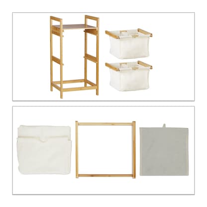 Artikelbild 9 für relaxdays Wäschesortierer hellbraun, 1 St., Artikelnummer 393221