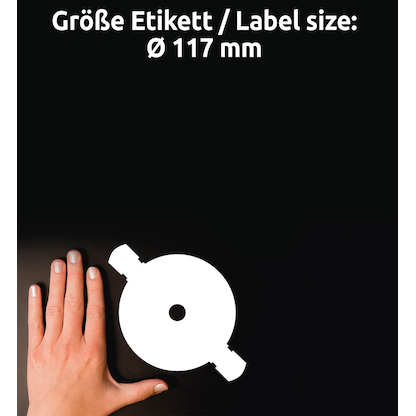 Artikelbild 4 für AVERY Zweckform CD-Etiketten L7676-25 weiß, 50 Etiketten , Artikelnummer 955955