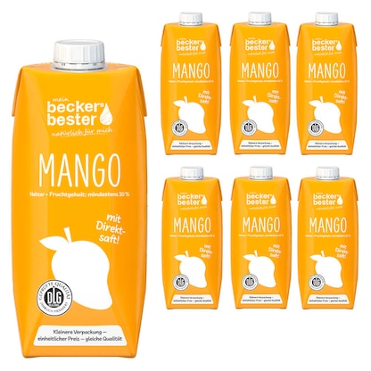 Artikelbild für beckers bester Mango-Nektar Fruchtnektar 6x 0,75 l, Artikelnummer 787347