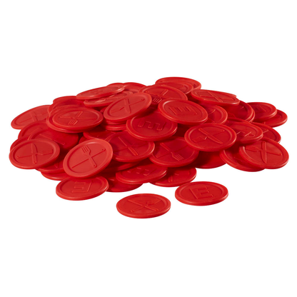 Artikelbild 3 für WOLF & APPENZELLER Wertchips Essen rot, 100 St., Artikelnummer 291031