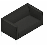 Artikelbild 1 für Quadrifoglio 2-Sitzer Sofa Arte schwarz weiß Stoff 128,0 x 74,0 x 71,0 cm, 1 St., Artikelnummer 462616