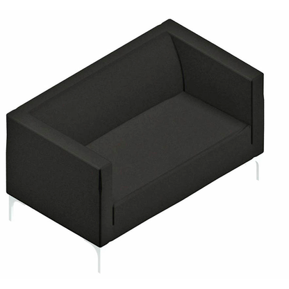 Artikelbild für Quadrifoglio 2-Sitzer Sofa Arte schwarz weiß Stoff 128,0 x 74,0 x 71,0 cm, 1 St., Artikelnummer 462616