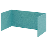 Artikelbild 1 für HAMMERBACHER FlexWall Akustikrückwand türkis 74,8 x 37,3 x 32,8 cm, Artikelnummer 949782