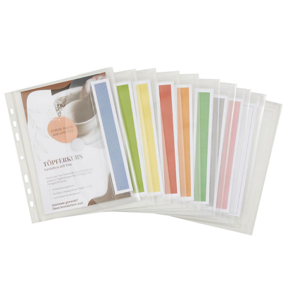 Artikelbild für FolderSys Dokumententaschen Index DIN A5 transparent genarbt 0,20 mm, 10 St., Artikelnummer 450003