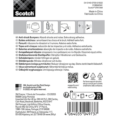 Artikelbild 2 für Scotch SP91A64 rund Elastikpuffer, 4 St., Artikelnummer 477739