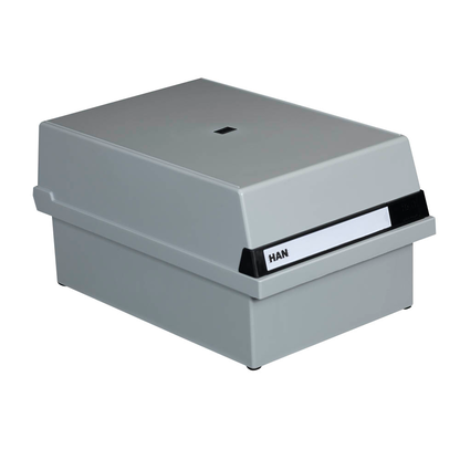 Artikelbild 3 für HAN Karteikasten DIN A5 für 1.300 Karteikarten grau mit Deckel, Artikelnummer 184200