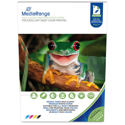 Artikelbild für MediaRange Fotopapier MRINK108 DIN A4 hochglänzend 160 g/qm 50 Blatt, Artikelnummer 312791