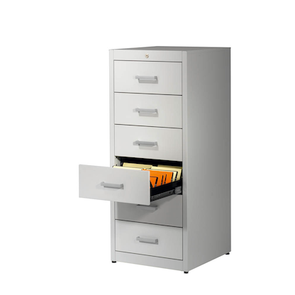 Artikelbild 4 für mauser client entry Karteischrank lichtgrau 6 Schubladen 55,2 x 60,0 x 135,0 cm, 1 St., Artikelnummer 259460