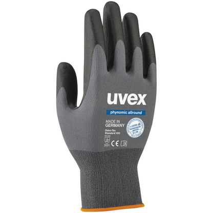 Artikelbild für uvex unisex Arbeitshandschuhe phynomic allround grau Größe 9, 1 Paar, Artikelnummer 312049