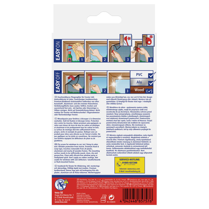 Artikelbild 3 für tesa Fliegengitter Insect Stop Comfort anthrazit 1,30 x 1,30 m, Artikelnummer 559304