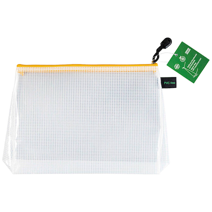 Artikelbild 5 für FolderSys Reißverschlussbeutel DIN A5 transparent/gelb 0,28 mm, 1 St., Artikelnummer 278399