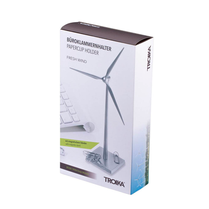 Artikelbild 3 für TROIKA® Büroklammerspender FRESH WIND silber, Artikelnummer 666459
