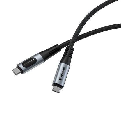 Artikelbild 6 für verbatim Sync & Charge mit Display Ladekabel schwarz, Kabellänge: 1,2 m, 100 W, Artikelnummer 737878