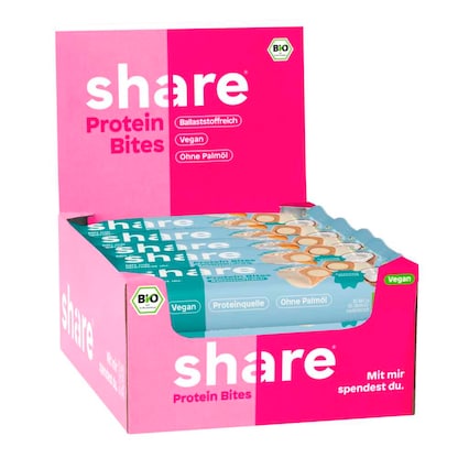 Artikelbild für share Bio Protein Bites Coconut Almond Proteinriegel 15 Riegel, Artikelnummer 773519