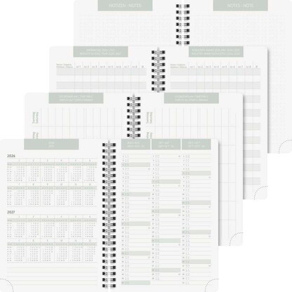 Artikelbild 4 für BRUNNEN Schülerkalender Grow 2026/2027 mehrfarbig: grün, gold, 1 St., Artikelnummer 804868