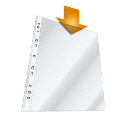 Artikelbild 3 für DURABLE Prospekthüllen DIN A4 transparent genarbt 0,08 mm, 100 St., Artikelnummer 239145