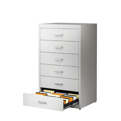 Artikelbild 5 für mauser client entry Karteischrank lichtgrau 6 Schubladen 80,0 x 60,0 x 135,0 cm, 1 St., Artikelnummer 259426