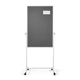 Artikelbild 1 für magnetoplan mobiles Whiteboard 3in1 Universal-Board 75,0 x 120,0 cm grau#!#weiß Filz/Whiteboard, Artikelnummer 573218