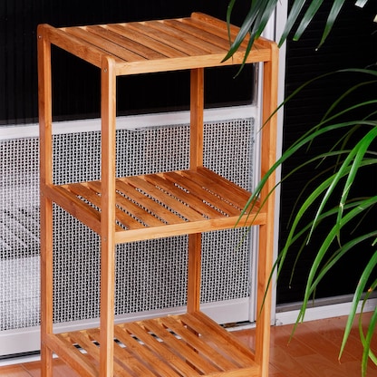 Artikelbild 2 für relaxdays Badregal braun 33,0 x 33,0 x 79,0 cm, Artikelnummer 448807