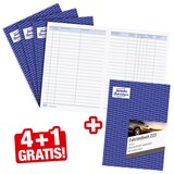 Artikelbild 1 für 4 + 1 GRATIS: AVERY Zweckform Fahrtenbuch, Pkw mit Jahresabrechnung Formularbuch, 4 St. + GRATIS 1 St., Artikelnummer 616361