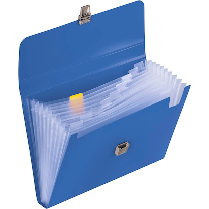 Artikelbild für BRUNNEN Fächermappe FACT!pp 10 Fächer blau, 1 St., Artikelnummer 925394