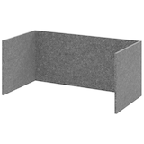 Artikelbild 1 für HAMMERBACHER FlexWall Akustikrückwand grau 74,8 x 37,3 x 32,8 cm, Artikelnummer 949572