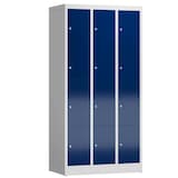 Artikelbild 1 für ClassiX Schließfachschrank enzianblau, lichtgrau X-520431, 12 Schließfächer 87,0 x 50,0 x 180,0 cm, Artikelnummer 188936