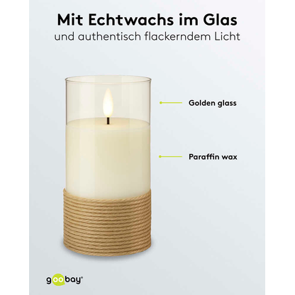 Artikelbild 7 für goobay LED-Kerzen weiß, braun, 3 St., Artikelnummer 725497