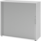 Artikelbild 1 für HAMMERBACHER 1733S Rollladenschrank lichtgrau, silber 2 Fachböden 120,0 x 40,0 x 110,0 cm, Artikelnummer 992887