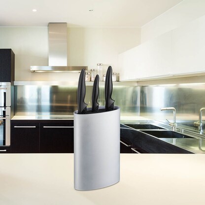 Artikelbild 3 für relaxdays Messerblock silber, 1 St., Artikelnummer 473233