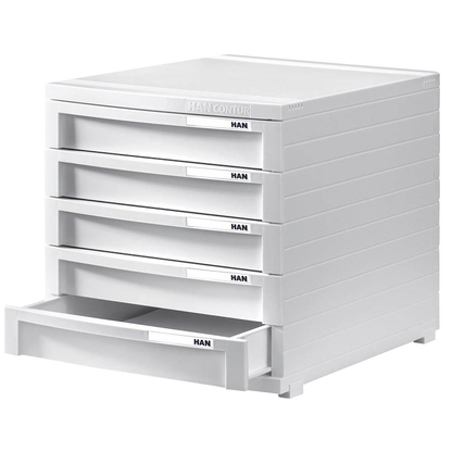 Artikelbild 6 für HAN Schubladenbox Contur weiß 1505-12D, DIN B4 mit 5 Schubladen, 1 St., Artikelnummer 661704