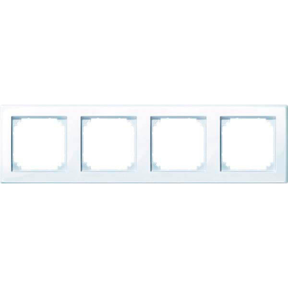 Artikelbild für MERTEN 4-fach Steckdosenrahmen weiß 29,4 x 8,1 cm, 1 St., Artikelnummer 176379
