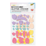 Artikelbild 1 für folia Moosgummi Glitter-Sticker EASTER gelb, lachs, rosa, lila, mint 52 St., Artikelnummer 775969