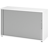 Artikelbild 1 für HAMMERBACHER 1732S Rollladenschrank weiß, silber 1 Fachboden 120,0 x 40,0 x 74,8 cm, Artikelnummer 992851