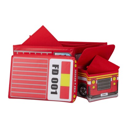 Artikelbild 8 für relaxdays Sitztruhe 10025629_543 Feuerwehr Stoff 56,0 cm, Artikelnummer 450682