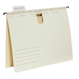 Artikelbild 1 für Hängehefter Karton chamois DIN A4 1x kaufmännische Heftung, 50 St., Artikelnummer 182378