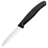 Artikelbild 1 für VICTORINOX Kochmesser silber, schwarz glänzend, poliert, Klinge: 8,0 cm, 1 St., Artikelnummer 373086