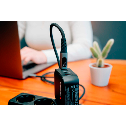 Artikelbild 5 für verbatim Sync & Charge mit Display Ladekabel schwarz, Kabellänge: 1,2 m, 100 W, Artikelnummer 737878