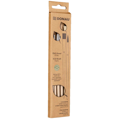 Artikelbild 2 für DONAU ÖKO Pinsel-Set Größe 4, 8, 10, 12, 6-teilig, Artikelnummer 694358