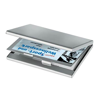 Artikelbild 3 für SIGEL Visitenkartenetui silber, für bis zu 30 Visitenkarten, Artikelnummer 694612