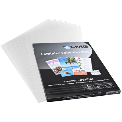 Artikelbild für LMG Laminierfolien glänzend für A3 80 micron, 100 St., Artikelnummer 797365