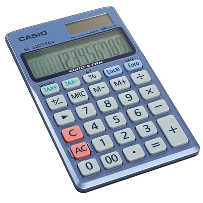 Artikelbild für CASIO SL-320TER+ Taschenrechner stahlblau, Artikelnummer 217859
