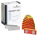 Artikelbild 1 für DURABLE Selbstklebende Magnete 891700, Magnet, rot/gelb, 10 St., Artikelnummer 244727