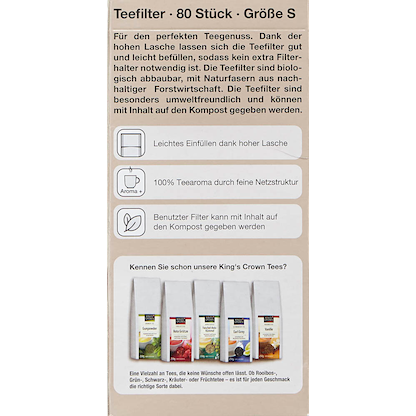 Artikelbild 4 für RUBIN Teefilter, 80 St., Artikelnummer 212494